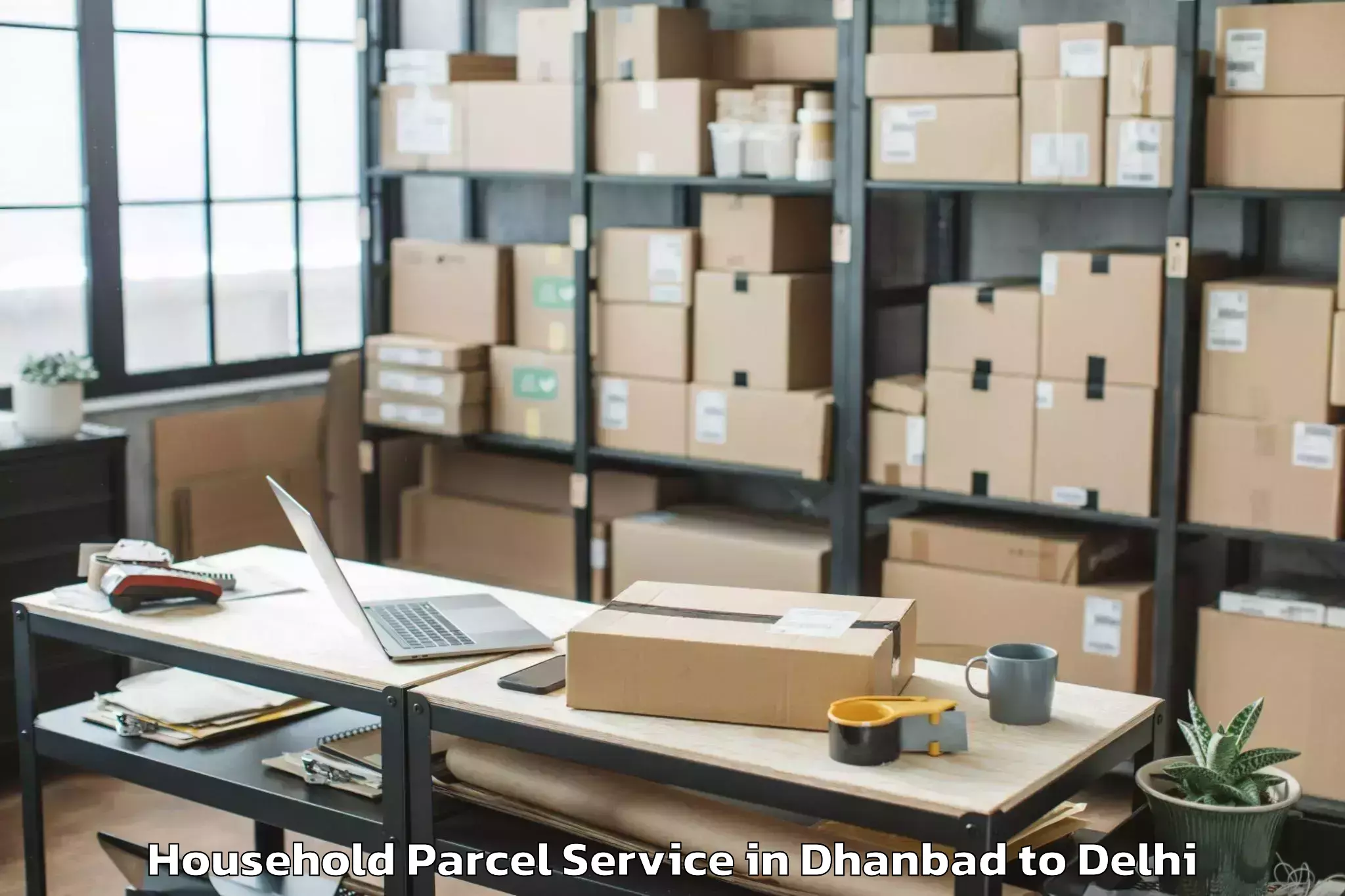 Leading Dhanbad to Saraswati Vihar Household Parcel Provider